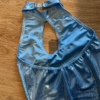 READY TO DISPATCH -  Metallic Baby Blue Keyhole Catsuit - Size UK12 - Image 3