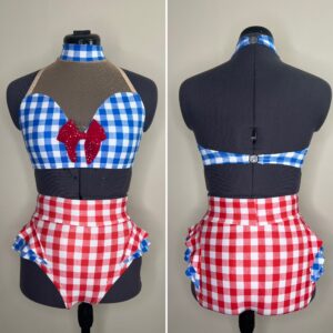 READY TO DISPATCH - Summer Sweetheart Style Gingham Two Piece - Size Small
